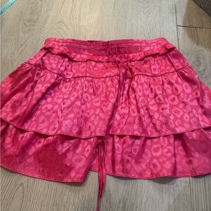 Women's Pink Ruffled Skirt